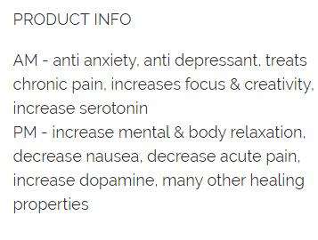 CBD - THC oils - AM + PM Combo - 2 bottles of 30 ml each