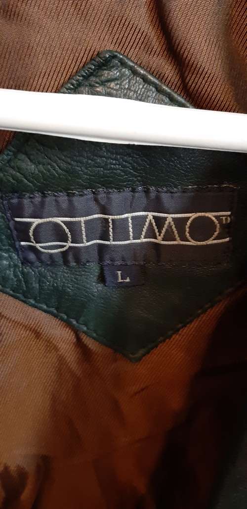 Genuine leather jacket bomber style