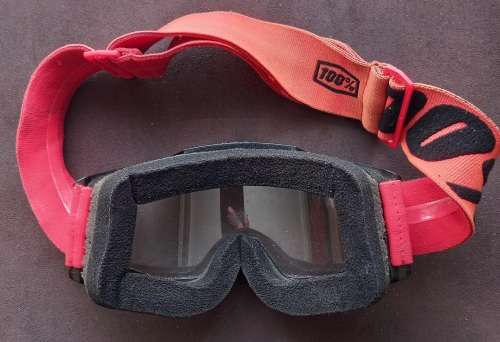100% Motorcycle Riding Goggles - red