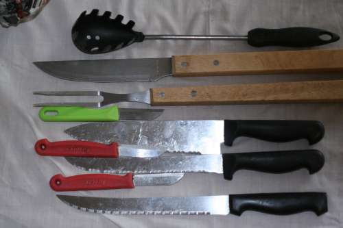 Mixed knives and shogun bean cutter