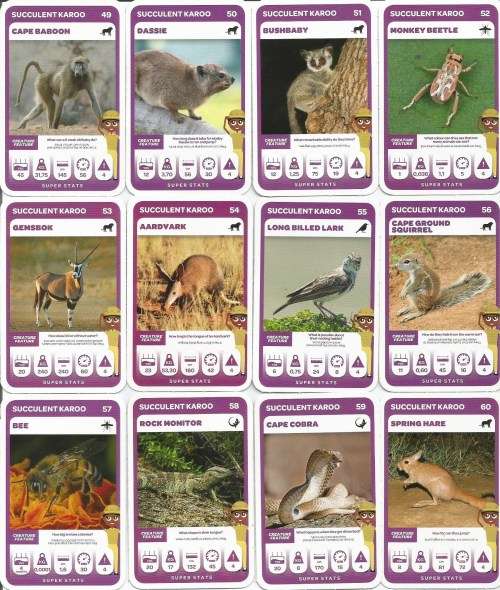 pick and pay cards, south africa animals 118+ cards