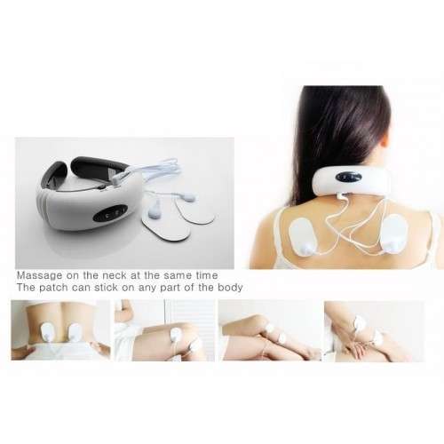Magnetic Therapy Neck Massager with Electronic Pulse and Heated Pads