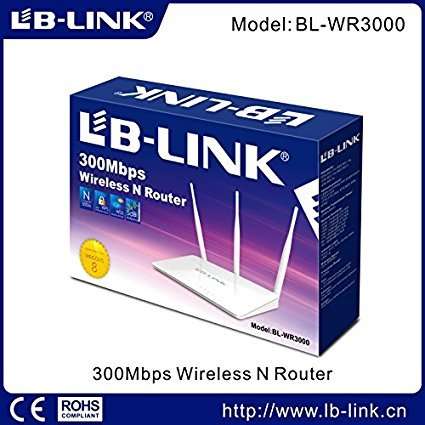 LB-LINK WIRELESS N ROUTER 300Mbps model:BL-WR3000