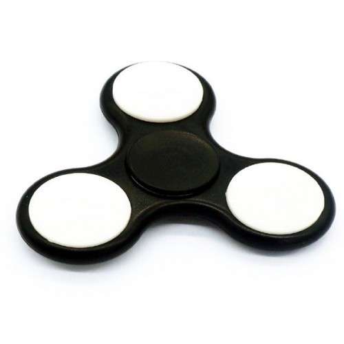 Led light hand fidget spinner edc tri-fidget spinner