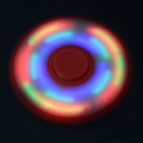 Led light hand fidget spinner edc tri-fidget spinner