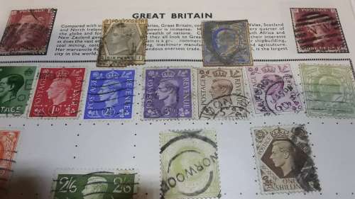 GB. Queen Victoria Stamps & Coin from 1840. Original Penny Reds. NB. Very few stamps.