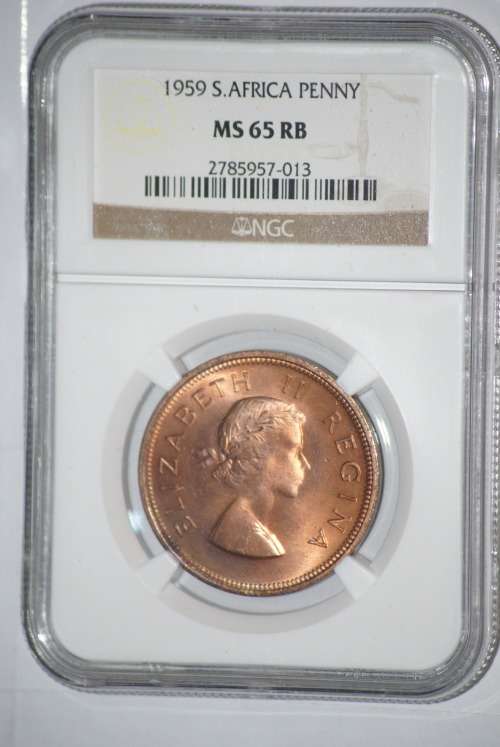 FINEST KNOWN!!    1959 PENNY - MS 65