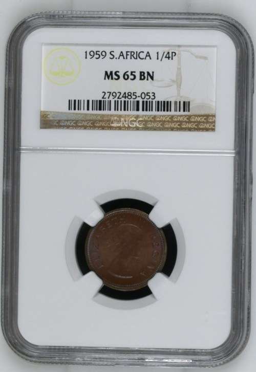 !!!!!! FARTHING FESTIVAL!!!! 1959 MS65BN #### FINEST KNOWN with only 9 graded!!!!