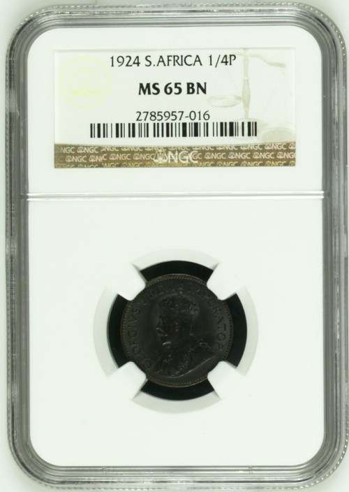 !!!!!! FARTHING FESTIVAL!!!! 1924 MS65BN #### 2nd FINEST KNOWN with only 3 coins better!!