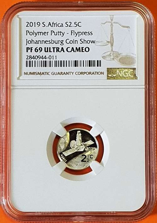 2019******PF69*******JHB COIN SHOW - POLYMER PUTTY - FLYPRESS