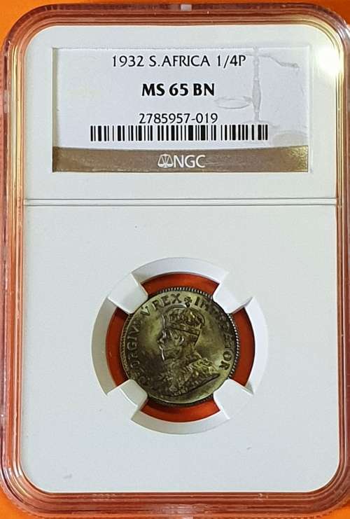 1932 - 1/4 PENNY*****MS65BN******ONLY 15 COINS BETTER