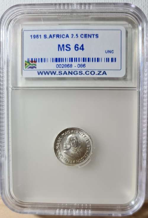 1961 MS64 - 2,5 Cent