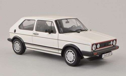 VW Golf 1 GTI by Welly - 1:18 - WHITE (Die cast)