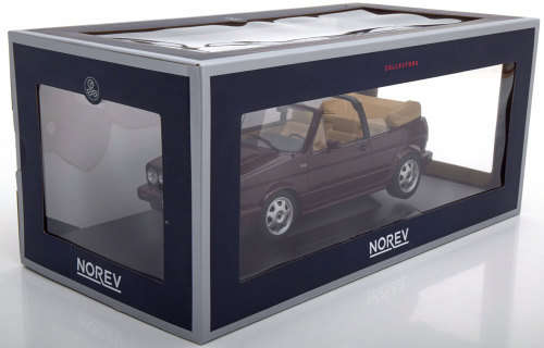 Die cast VW Golf Convertible 1992 dark red-metallic by NOREV - NEW IN BOX