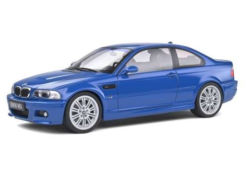 Die cast BMW E46 M3 - Blue 1:18 by Solido