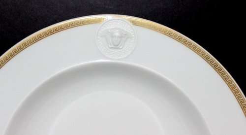 Large Rosenthal VERSACE Medallion Meandre D'Or  30cm kop