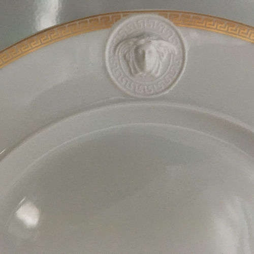 Large Rosenthal VERSACE Medallion Meandre D'Or  30cm kop