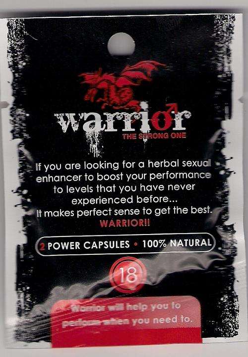 Warrior - Male Libido and Erection Enhancer - 2 Tablets