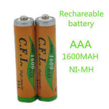 AAA Rechargeable Batteries - 4 Pack