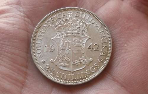 2.5 Shilling (Half Crown) Union Of South Africa - 1942
