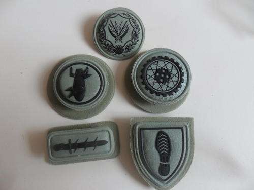 5x Elite Forces Rubberised badges, hard to come by.