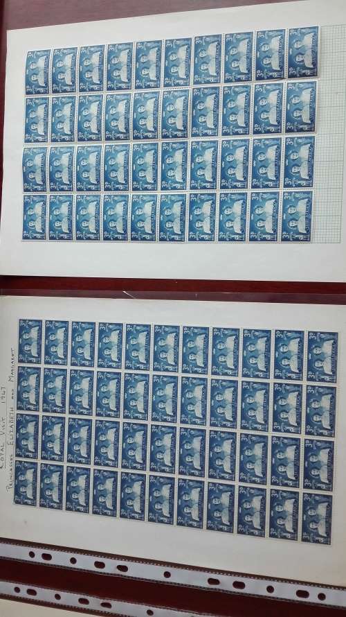 Lot 2. 6 sheets of stamps