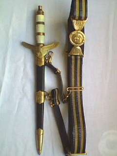 SA Airforce ceremonial dagger  with full furnishing ceremonial belt.