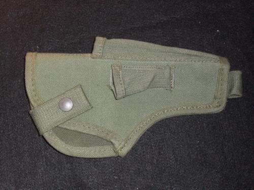 Koevoet green gun holster.