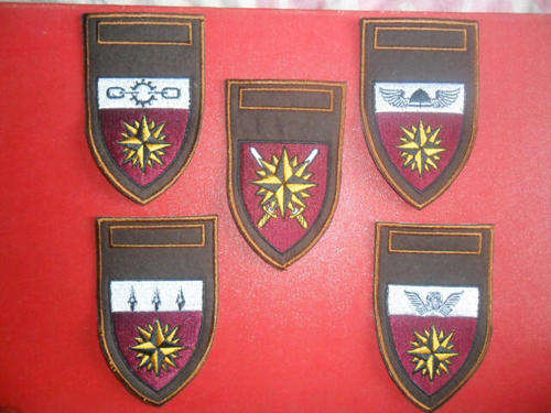 5 Shoulder flashes proposed, embroidered. EXPLOSIVE R5 start !! PLS view description.