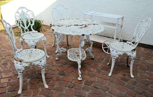 Cast Iron 6 Piece Garden Furniture Set