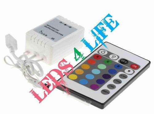 RGB Strip light controller with remote 12Vdc 3 x 2A per channel