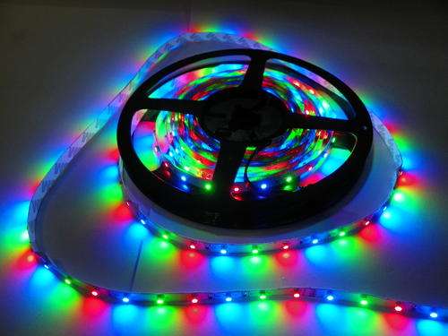 RGB LED strip light 3528 SMD (RED,GREEN,BLUE) 12VDC - 60LED's/m - NON WATERPROOF