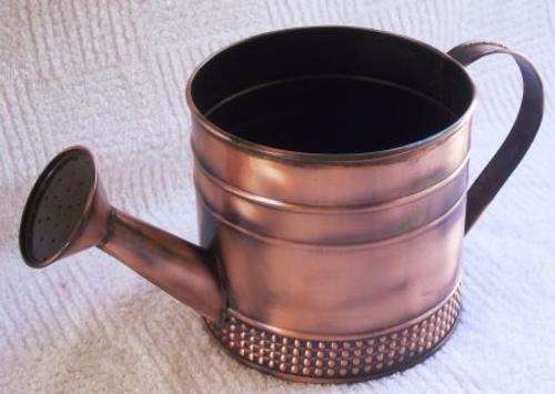 Decorative Copper Coloured TIN Watering can - 26 x 13 x 12 cm