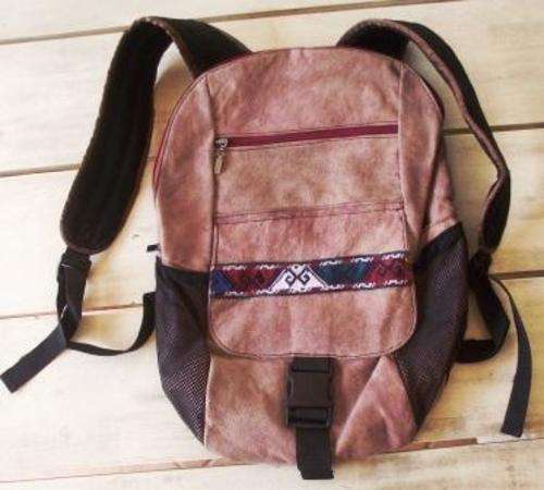 Handmade Tajikistan Imported Jahonnek Leather back pack - 35 x 35 cm