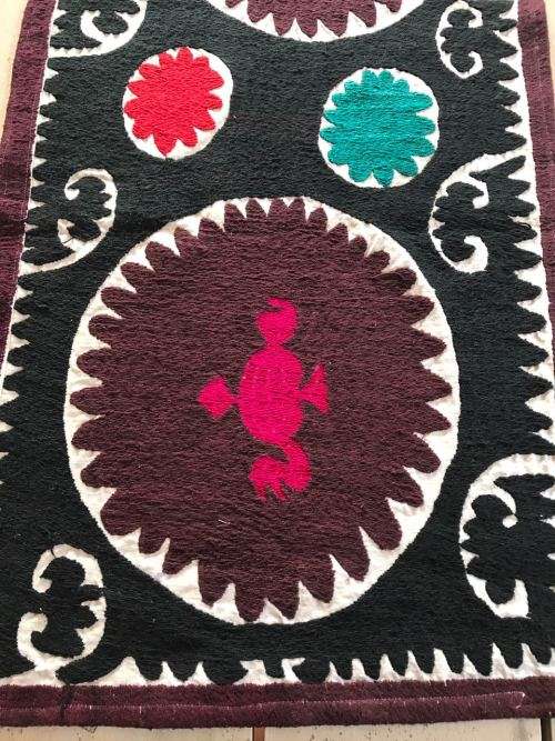 Suzani - Traditional hand-embroidered textile from Tajikistan 125 x 41 cm