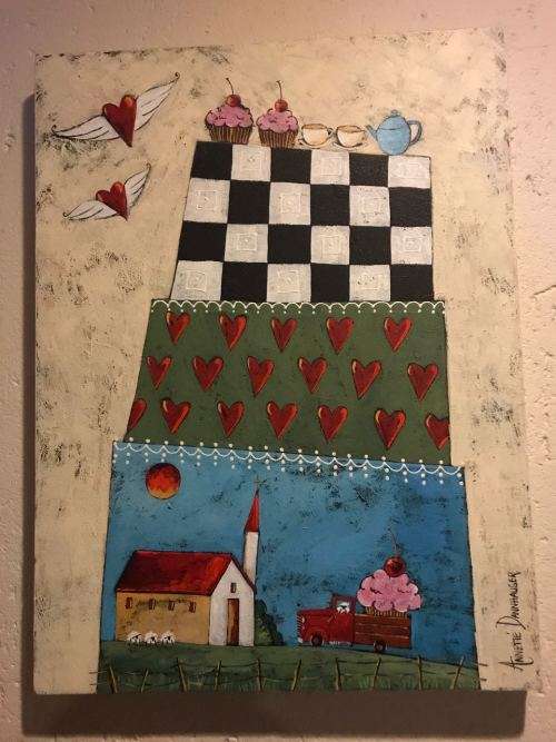 Annette Dannhauser - Hotcakes painting 46 x 61cm