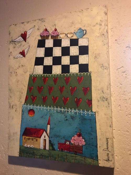 Annette Dannhauser - Hotcakes painting 46 x 61cm