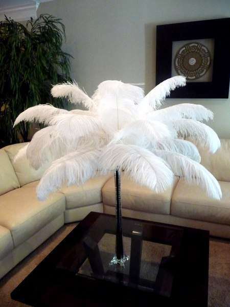Large White Ostrich Feathers R18