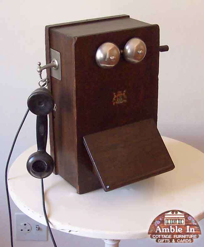 Wall Mounted Telephone - Amble In Antiques