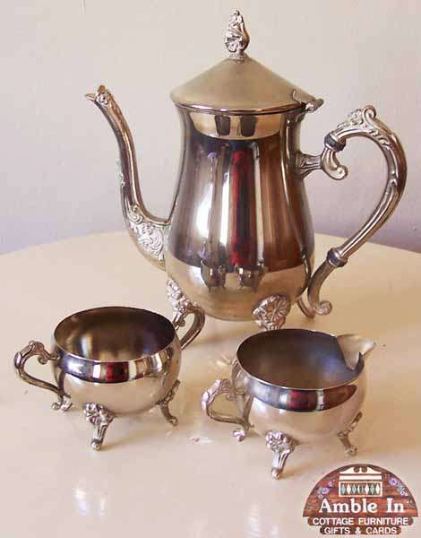 Silverplated Tea Set - Amble In Antiques