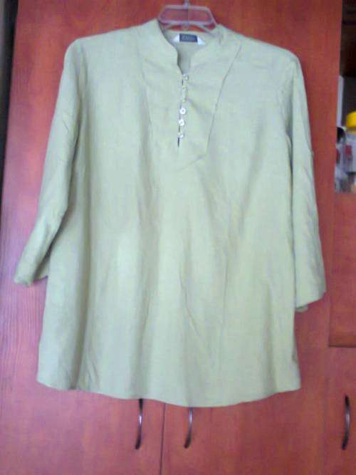 LIME GREEN COTTON TOP - WOOLWORTHS 14 / 16