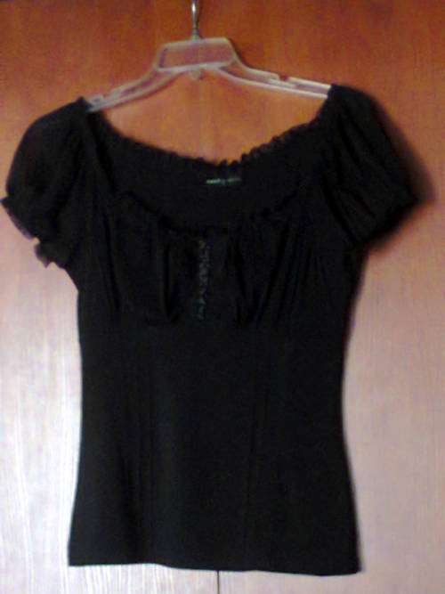 BLACK STRETCH TOP - FOSCHINI 12