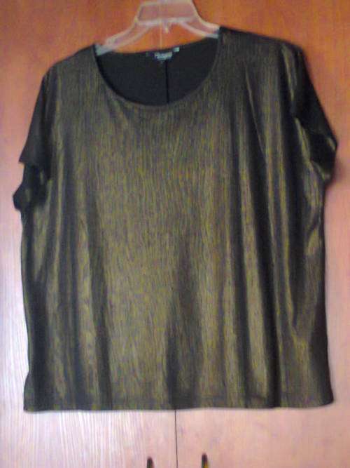 GOLD AND BLACK TOP - XXXL