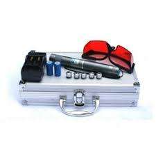 MILITARY GRADE 10000mW 450nm LASER POINTER-Inc Safety Goggles &Aluminium Carry Case-BURNS INSTANTLY