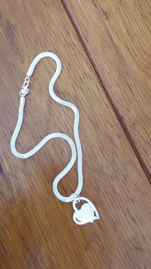 2015 New 925 Sterling Silver Chain Inlaid Stone Heart Necklaces Pendants For Women Fashion jewelry