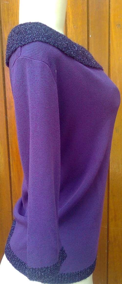 BEAUTIFUL PLUM JERSEY - SIZE: 12