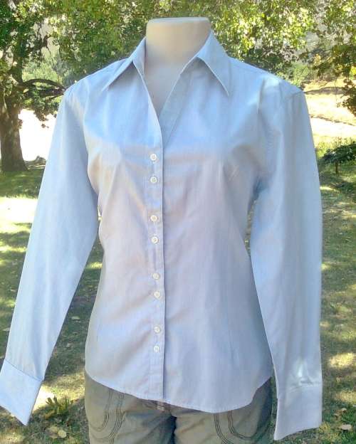 BARRONESS LONG SLEEVE SHIRT - SIZE: LARGE plus a free casual pants (size: 16)