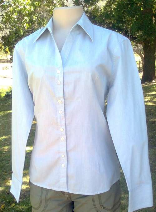 BARRONESS LONG SLEEVE SHIRT - SIZE: LARGE plus a free casual pants (size: 16)