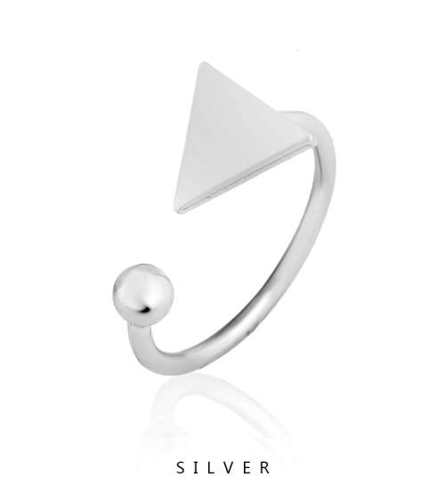 925 STERLING SILVER BALL RING - SIZE: 6.5