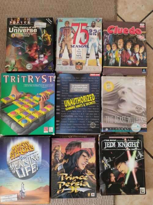 Retro collector's pc games (big box games)